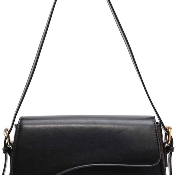 Shoulder Bag for Women Y2K Trendy Purse Vegan Leather Hobo Handbags Clutch Saddl - Picture 1 of 6